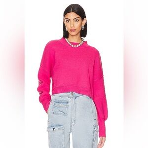 NWOT FREE PEOPLE Easy Street Womens Crop Pullover Sweater